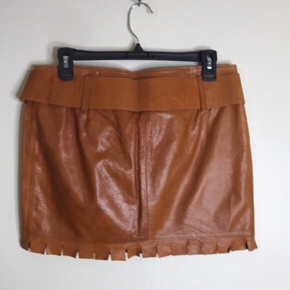 Tribo Carioca brown mini skirt with belt size 26 - Picture 7 of 12